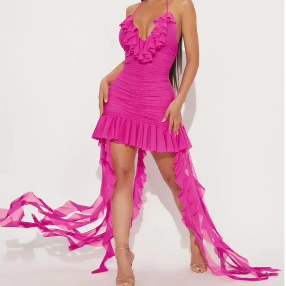 Fashion Nova | Dresses | Pink Fashion Nova Dress Strut The Streets Mini  Dress Fuchsia | Poshmark